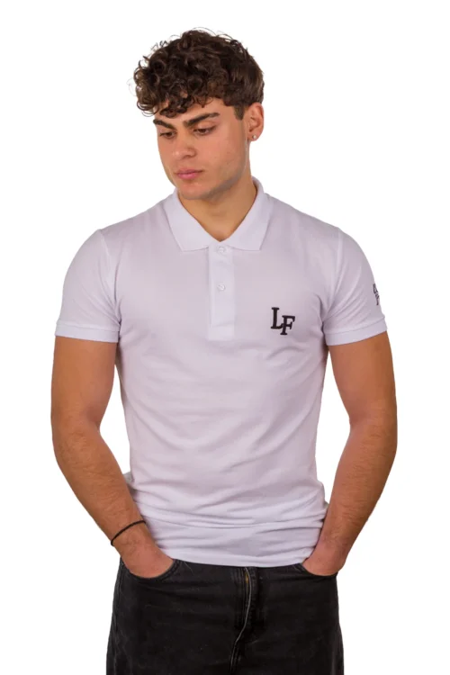 Polo Le Frenchie – White | 100 % Βαμβάκι Piqué Ringspun